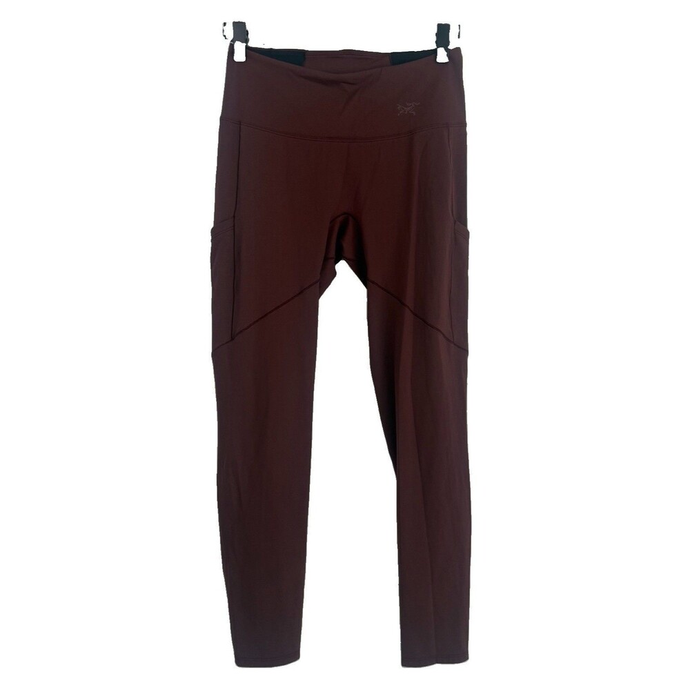 Arc'teryx Oriel Maroon High Rise Ankle Active Leggings
